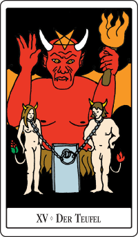 Tarot-Karten - Groes Arkana - Trmpfe - 15 - Der Teufel